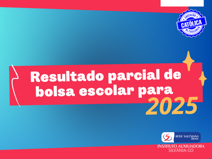 Resultado parcial de bolsa escolar para 2025.1